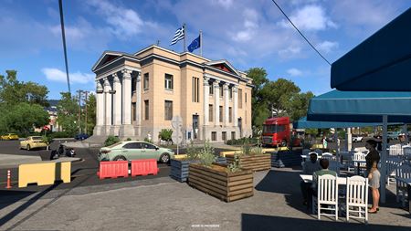 Euro Truck Simulator 2 ukazuje grécke mesto Mytilini