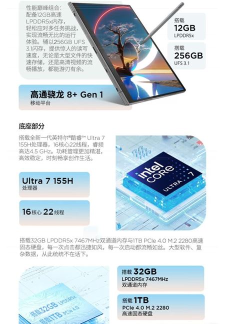 Lenovo spojilo Intel a Qualcomm procesory v jednom notebookovom tablete