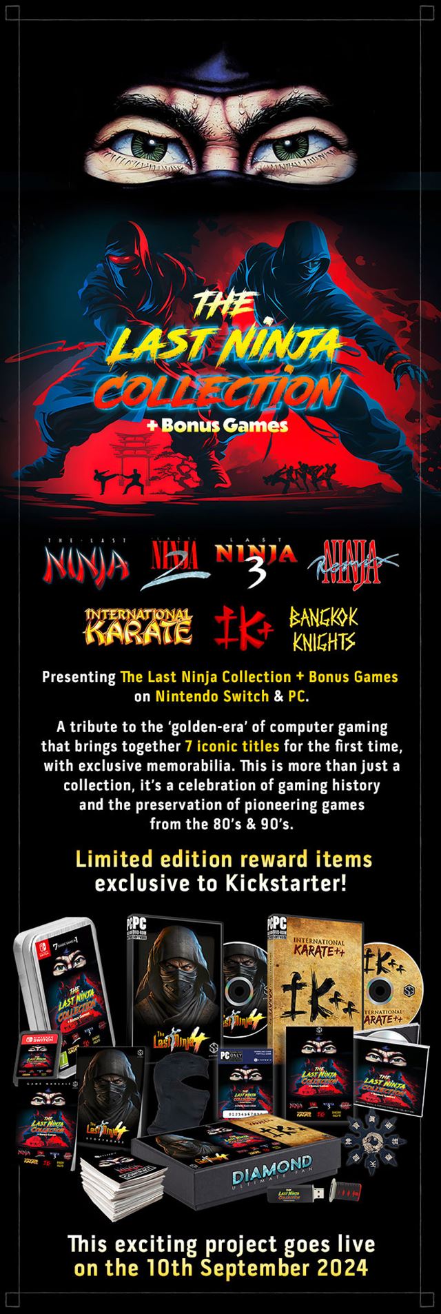 The Last Ninja Collection hľadá financie na návrat klasických ninja hier