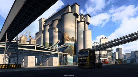 Euro Truck Simulator 2 ukazuje obrovskú cementáreň v Solúne