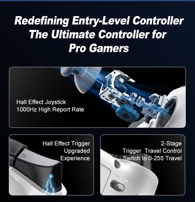 PXN prináša pôsobivý P5 gamepad s hall effect joystickmi a triggermi