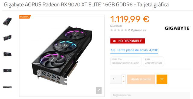 Nové RX 9070 karty sa objavili v jednom z obchodov s prekvapivými cenami