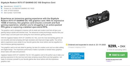 AMD RX 9070 a RX 9070 XT karty sa objavili v ďalšom obchode aj s cenami