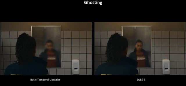 Ukážky vylepšení DLSS4 upscalingu oproti predchádzajúcej verzii