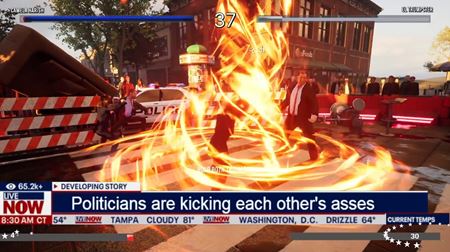 Na Steame vyšla kuriózna bitkárska hra Election FighterZ: Kamala vs Trump