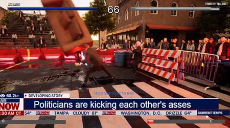 Na Steame vyšla kuriózna bitkárska hra Election FighterZ: Kamala vs Trump