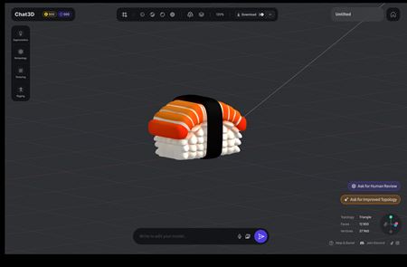 Chat3D - AI revolúcia v 3D modelovaní