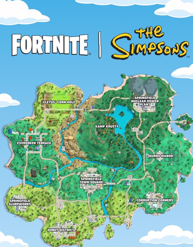 Fortnite spúšťa Simpsons crosover a mini event