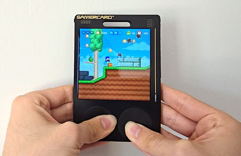 Bližší pohľad na GamerCard handheld