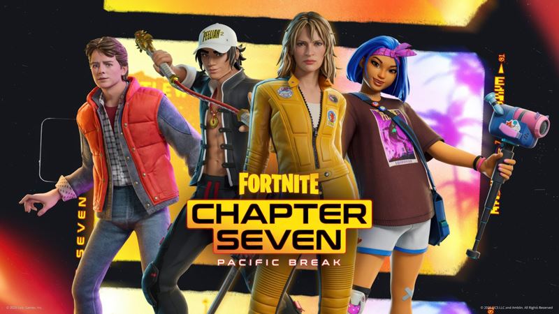 Fortnite Chapter Seven: Pacific Break s témou Hollywoodu štartuje