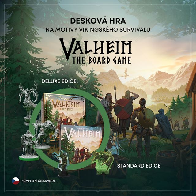 Kartovka Gwent a stolovka Valheim u nás vyjdú v češtine