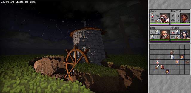 Notch ukázal svoju novú hru v štýle minecraftu - Levers and Chests