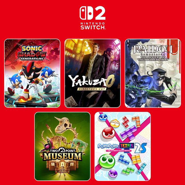 SEGA pripravuje pre Nintendo Switch 2 päť atraktívnych launch titulov