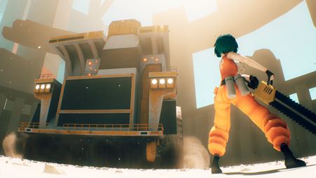 V Motorslice sa parkourové dievča s motorovou pílou postaví proti strojom