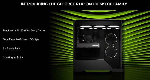 Nvidia predstavuje Geforce RTX 5060 a RTX 5060 Ti karty, prichádzajú aj notebooky s RTX 5060 čipmi