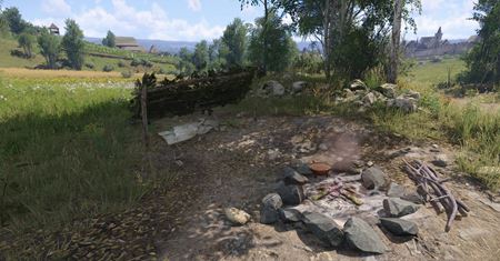 Nový mod pre Kingdom Come 2 vám umožní zakempovať hocikde