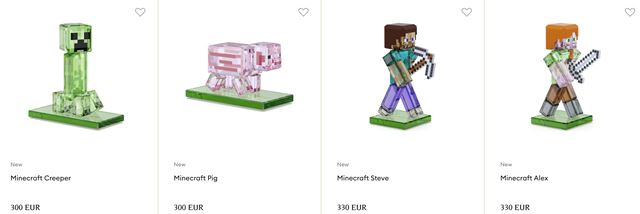 Minecraft v skle od Swarovski