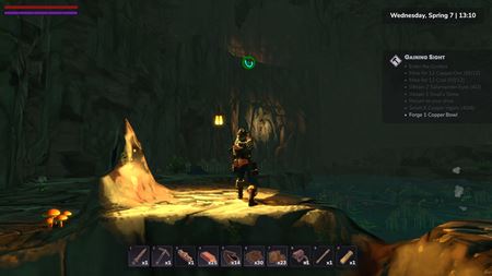 V Tempered Hue budete kováčom a vydáte sa aj do jaskýň za surovinami