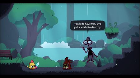 Stomp and the Sword of Miracles sa postaví proti bohu chaosu