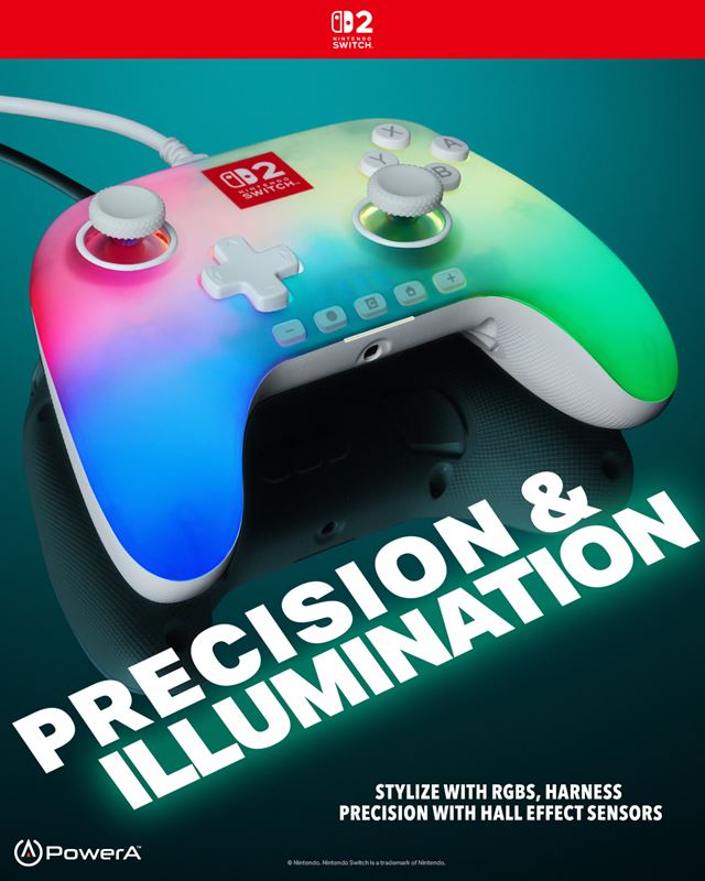PowerA rozsvieti váš Switch 2 s novým RGB ovládačom