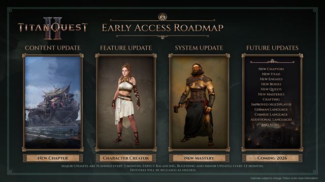 Titan Quest II dostáva roadmapu - čaká nás nový obsah a vylepšenia