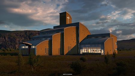 Islandská expanzia Euro truck Simulator 2 ukazuje jedinečné kostoly