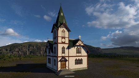 Islandská expanzia Euro truck Simulator 2 ukazuje jedinečné kostoly