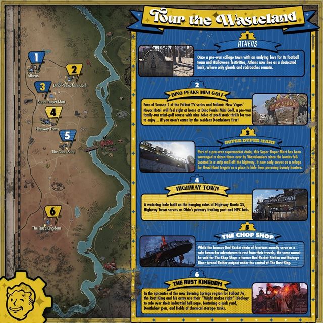 Fallout 76: Burning Springs priniesol lokality zo seriálu aj ikonické miesta Wastelandu