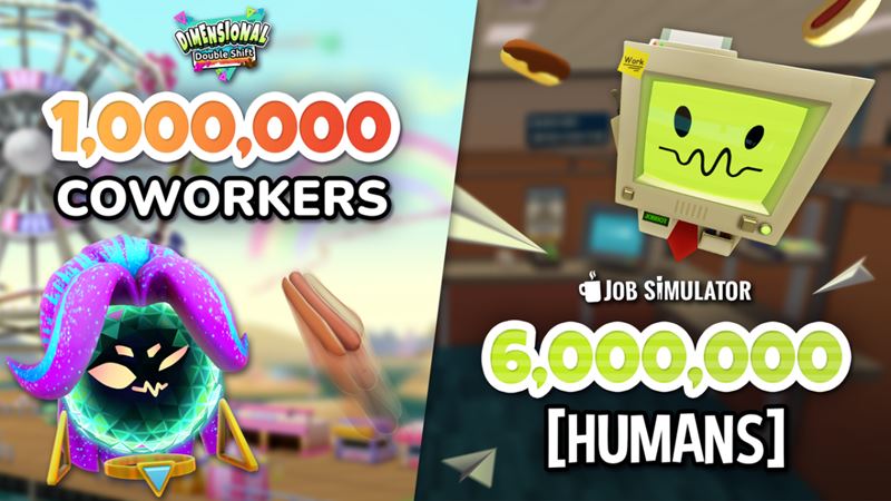 Owlchemy Labs oslavuje: Job Simulator prekročil 6 miliónov inštalácií, Dimensional Double Shift už má 1 milión hráčov
