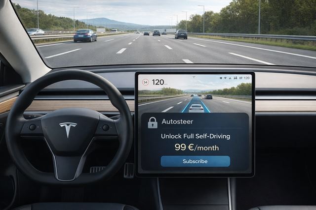 Tesla dala aj obyčajné sledovanie čiar do predplatného