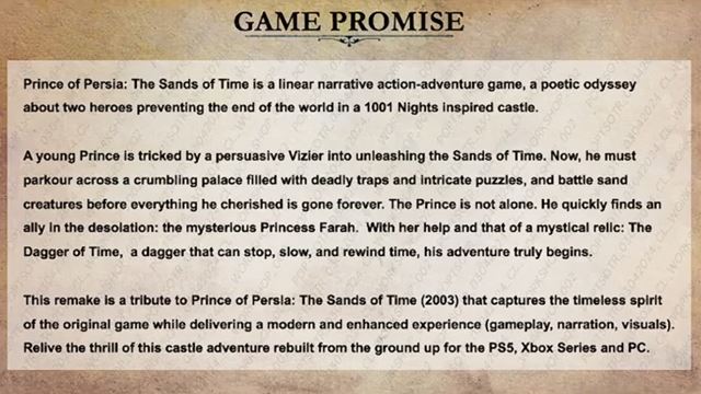 Staršia prezentácia zo zrušeného Prince of Persia Remaku sa objavila online