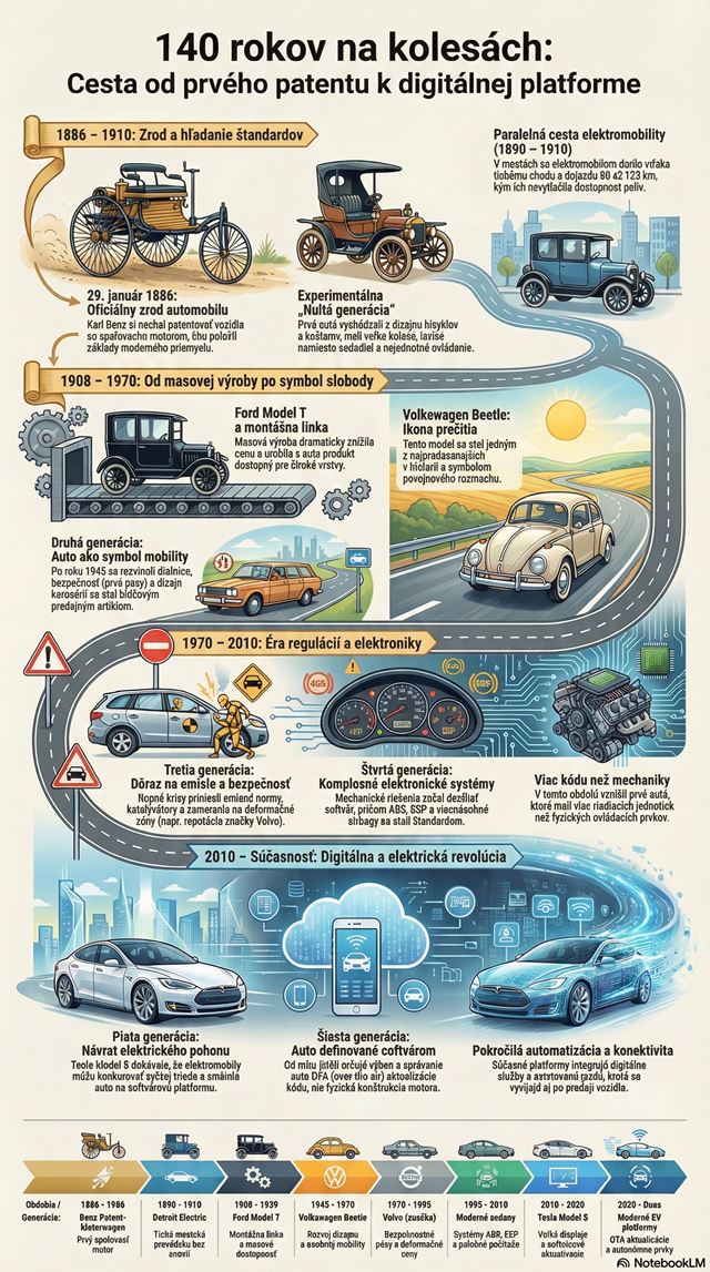 Autá majú dnes majú 140 rokov