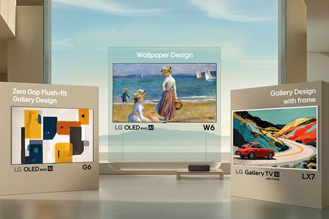 LG predstavilo nové Gallery a Wallpaper TV