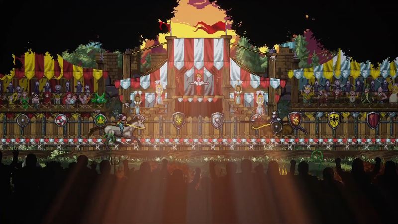 Jester's Quest ukazuje rytierske turnaje. Šašo sa v nich môže prebojovať až k titulu šampióna