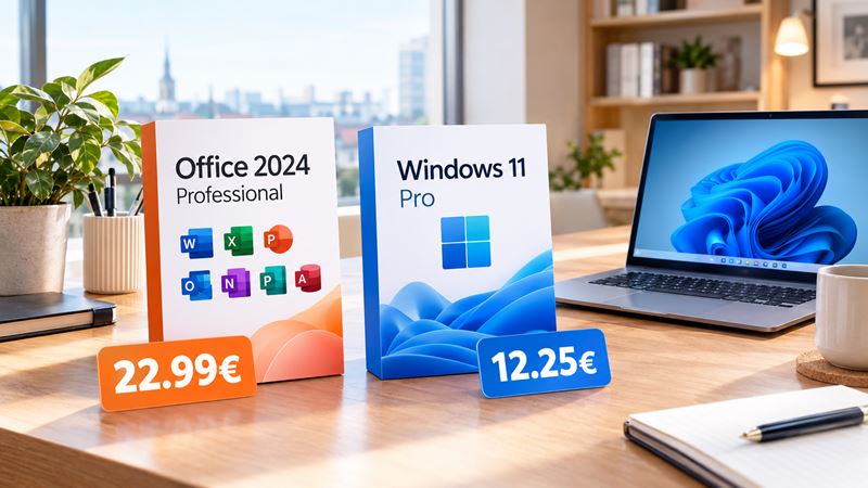 Prejdite tento týždeň na najnovší MS Office 2024 za 22,99 € a Windows 11 za 12,25 €!