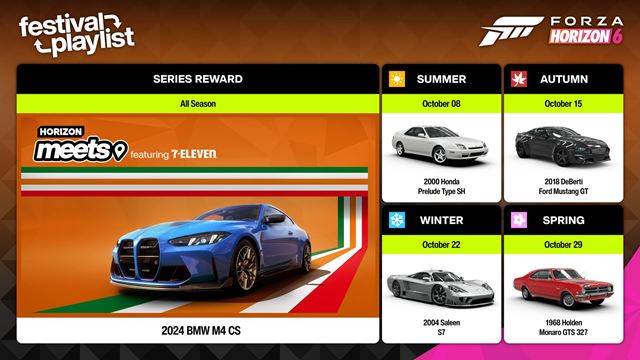 Forza Horizon 6 dostáva update Horizon Meets s 7-Eleven Car Meet a tromi novými autami