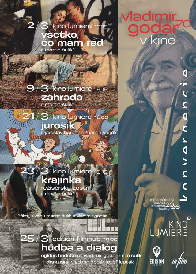 Festival Konvergencie v spolupráci s kinom Lumiere uvedie prehliadku filmov s hudbou Vladimíra Godára