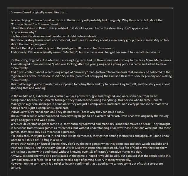 Crimson Desert po vydaní čelí kritike, výpovede vývojárov hovoria o chaose a zmene vízie počas vývoja