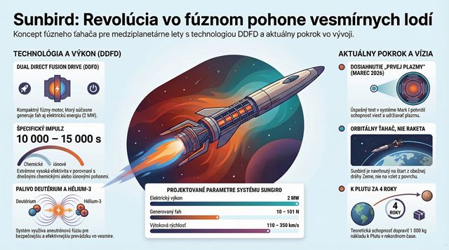 Pulsar Fusion dosiahol prvú plazmu v systéme Sunbird. K reálnemu fúznemu pohonu je však ešte ďaleko