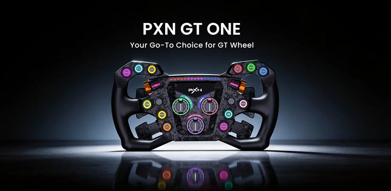 PXN GT ONE prináša GT volant s 78 vstupmi a podporou SimHub, cena začína na 199 €