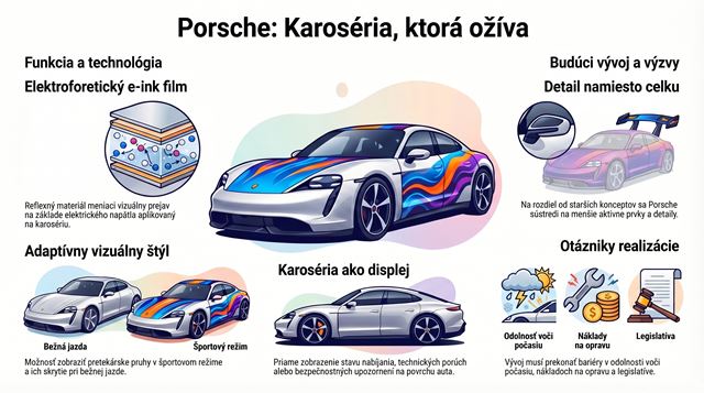 Porsche si patentovalo miznúce pretekárske pruhy na karosérii