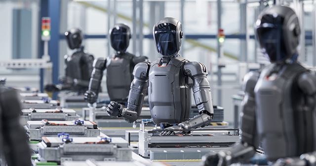 Čínske Leju ukázalo automatizovanú továreň na humanoidné roboty. Cieľom je viac ako 10-tisíc kusov ročne