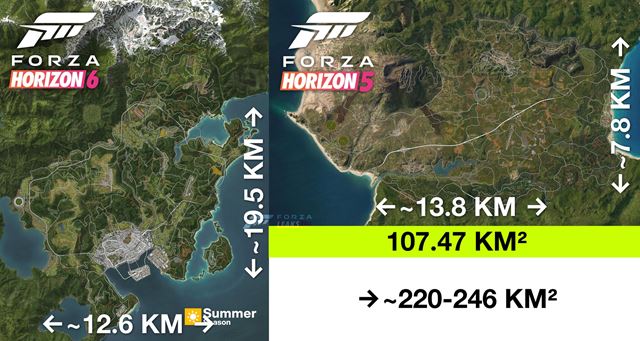 Mapa Forza Horizon 6 predstavená