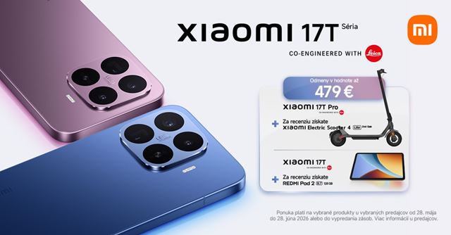 Xiaomi predstavilo Xiaomi 17T a 17T Pro mobily s fotoaparátmi Leica