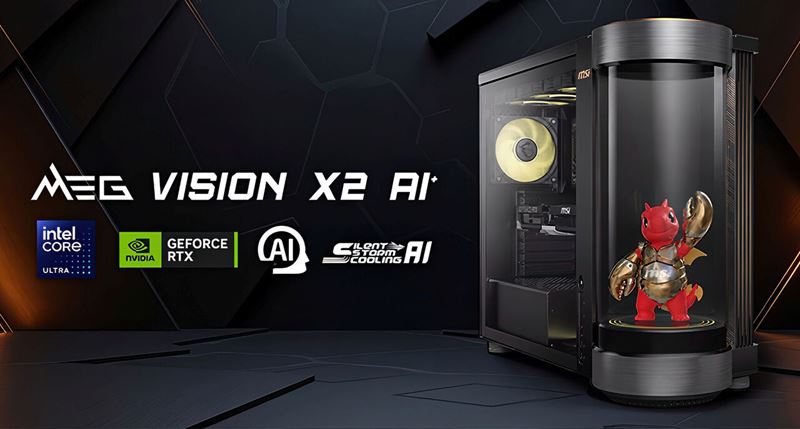 MSI MEG Vision X2 AI je herný desktop s AI spoločníkom v skrinke