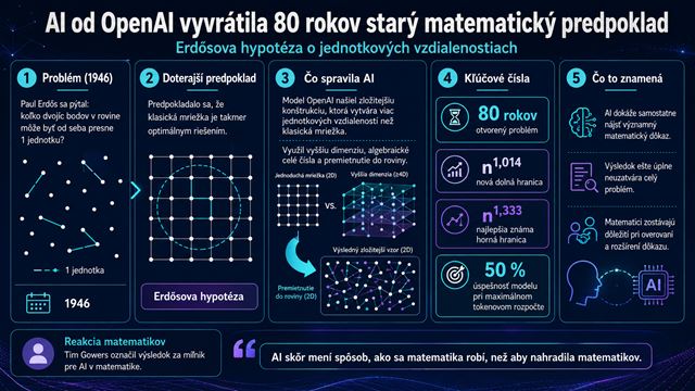 AI model od OpenAI vyvrátila 80 rokov starý matematický predpoklad