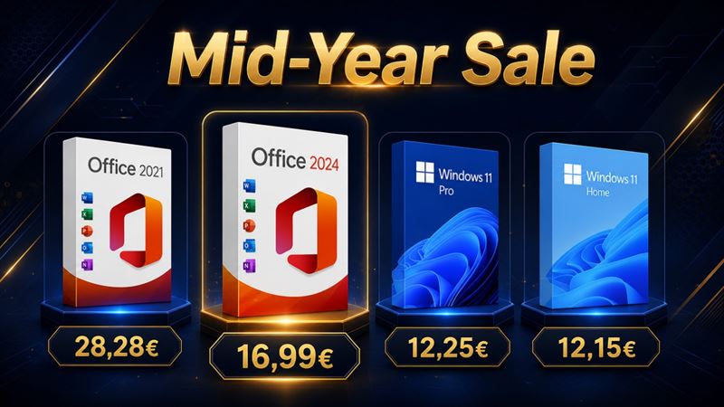 Najlepšie ponuky softvéru: MS Office 2024 za 16,99 € a Windows 11 Pro za 12,25 €