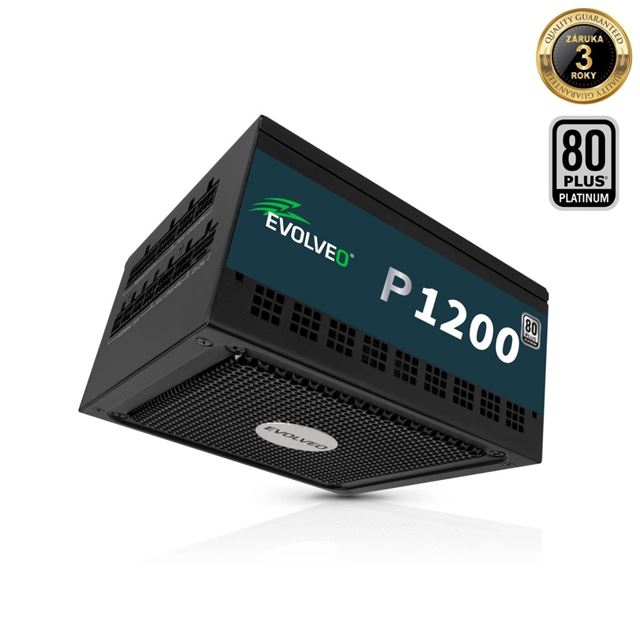 EVOLVEO rozširuje ponuku zdrojov, model P1200 prináša 1200 W výkon a Platinum certifikáciu