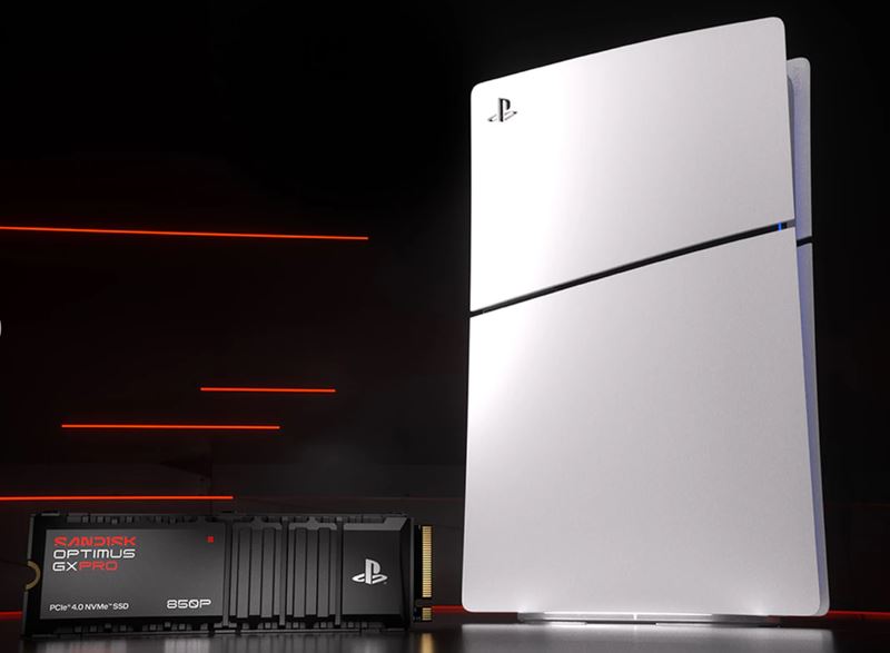 SanDisk priniesol 8TB SSD disk pre PS5 za viac ako 3000 eur, pridáva aj SSD pre ROG Xbox Ally handheldy s game passom