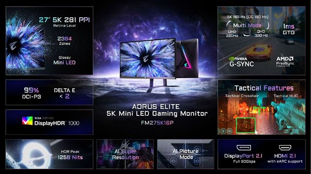 GIGABYTE predstavil nové AORUS monitory, notebooky s GiMATE AI a AI TOP desktopy